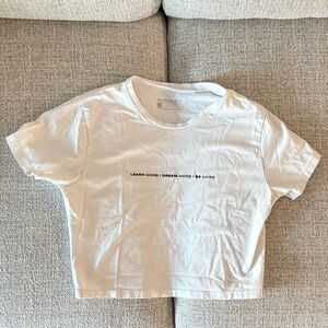 Alphabets Cropped Tee